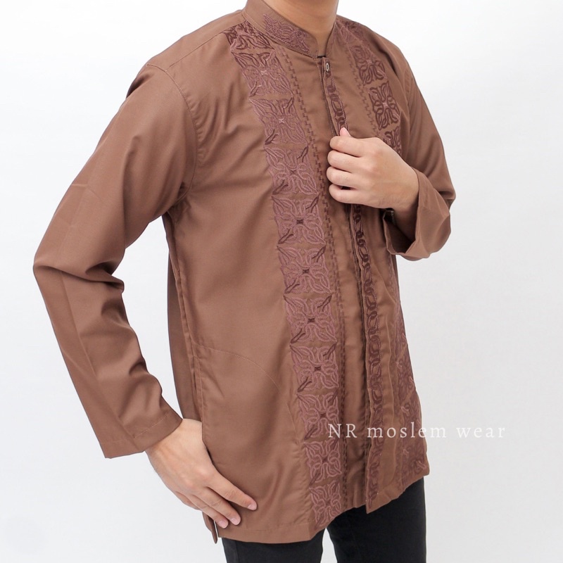 BAJU KOKO WARNA LENGAN PANJANG , KOKO PREMIUM ARRAHMAN kode A35