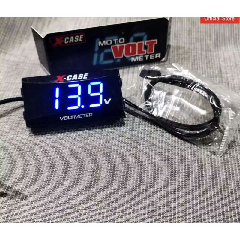 Volt Meter Motor Volt Meter Aki Digital Alat Pengukur Aki Motor