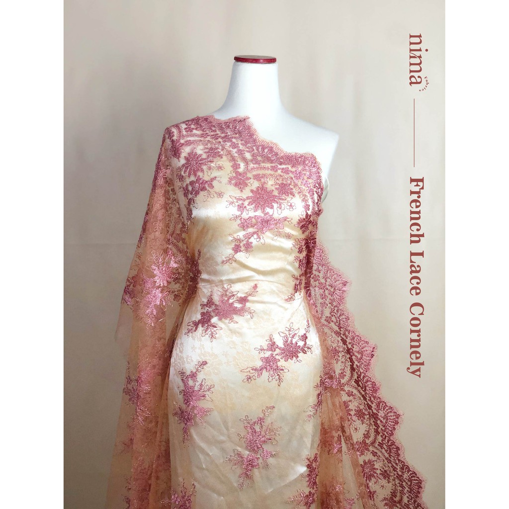 1/2 meter French Lace Cornely/ Brokat French Lace Premium