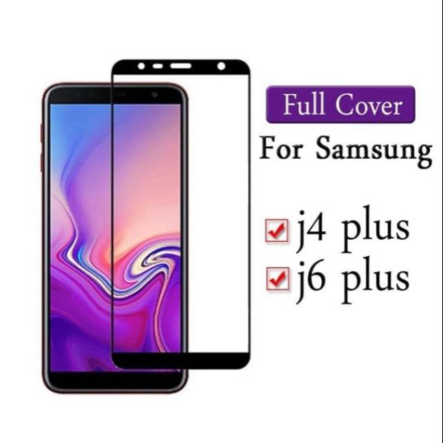 Tempered Glass Samsung J6 Plus J6+ Full Lem 9D - SC