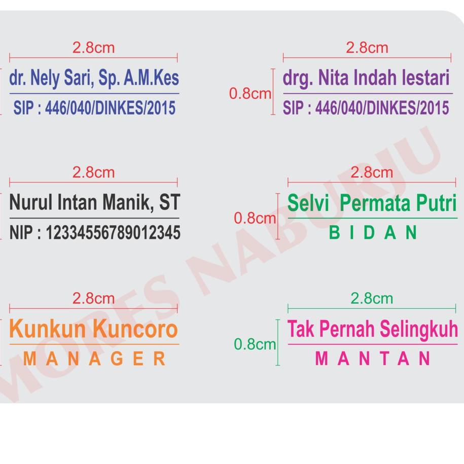 

COD✔ STEMPEL NAMA | DOKTER | BIDAN | PERAWAT | NIP | NAMA NOMOR HP | JABATAN produck terlaris