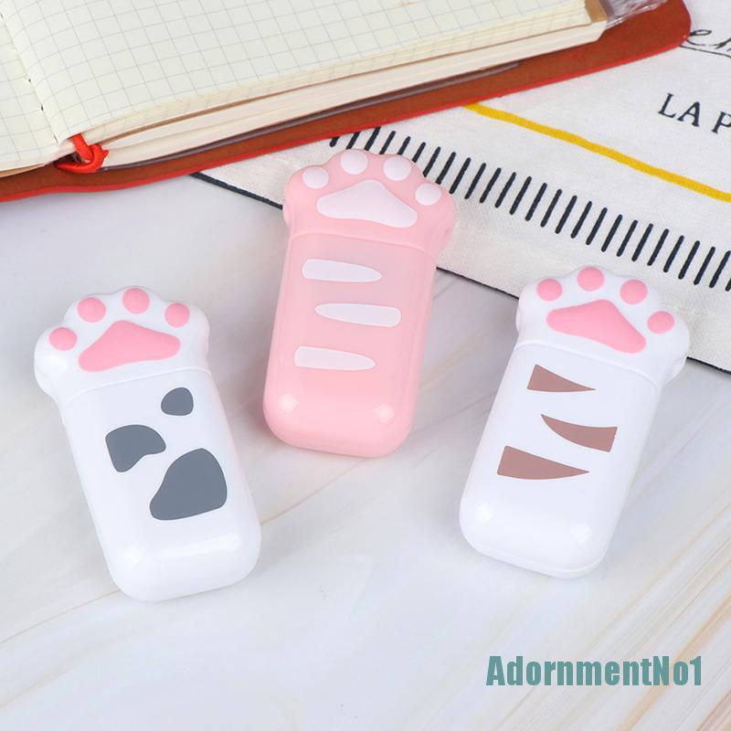 (AdornmentNo1) Correction Tape / Tip Ex Kertas Bentuk Telapak Kaki Kucing Untuk Dekorasi Diary / Sekolah / Kantor