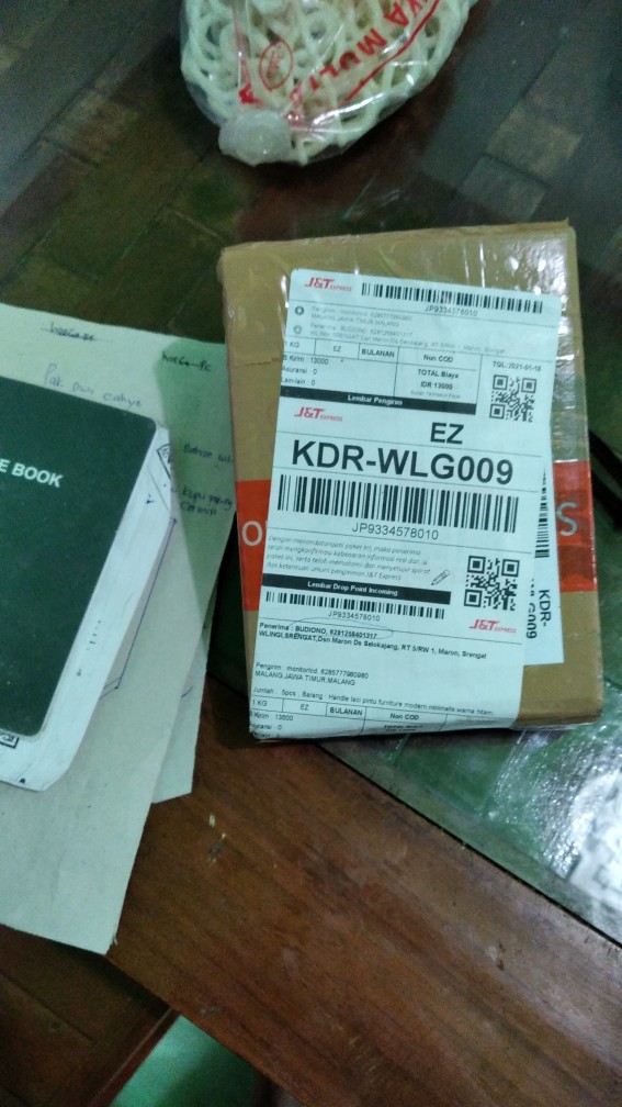 Handle Laci Pintu Furniture Modern Minimalis Warna Hitam