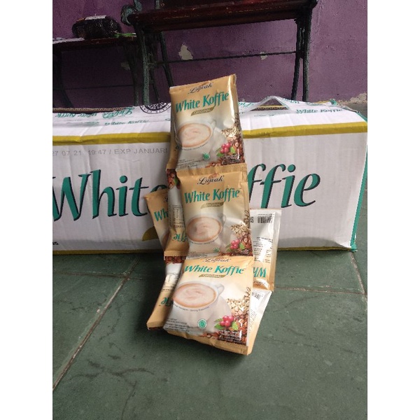 

KOPI LUWAK WHITE KOFFIE 1 renceng isi 10