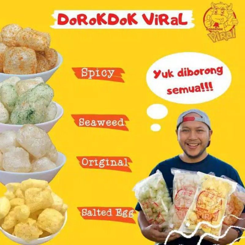 DOROKDOK VIRAL SIZE M DENGAN 4 VARIANT RASA