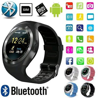 Terpopuler SmartWatch Dz11 / Jam Pintar Smartwatch Y1 Sim Memory Fullblack Original