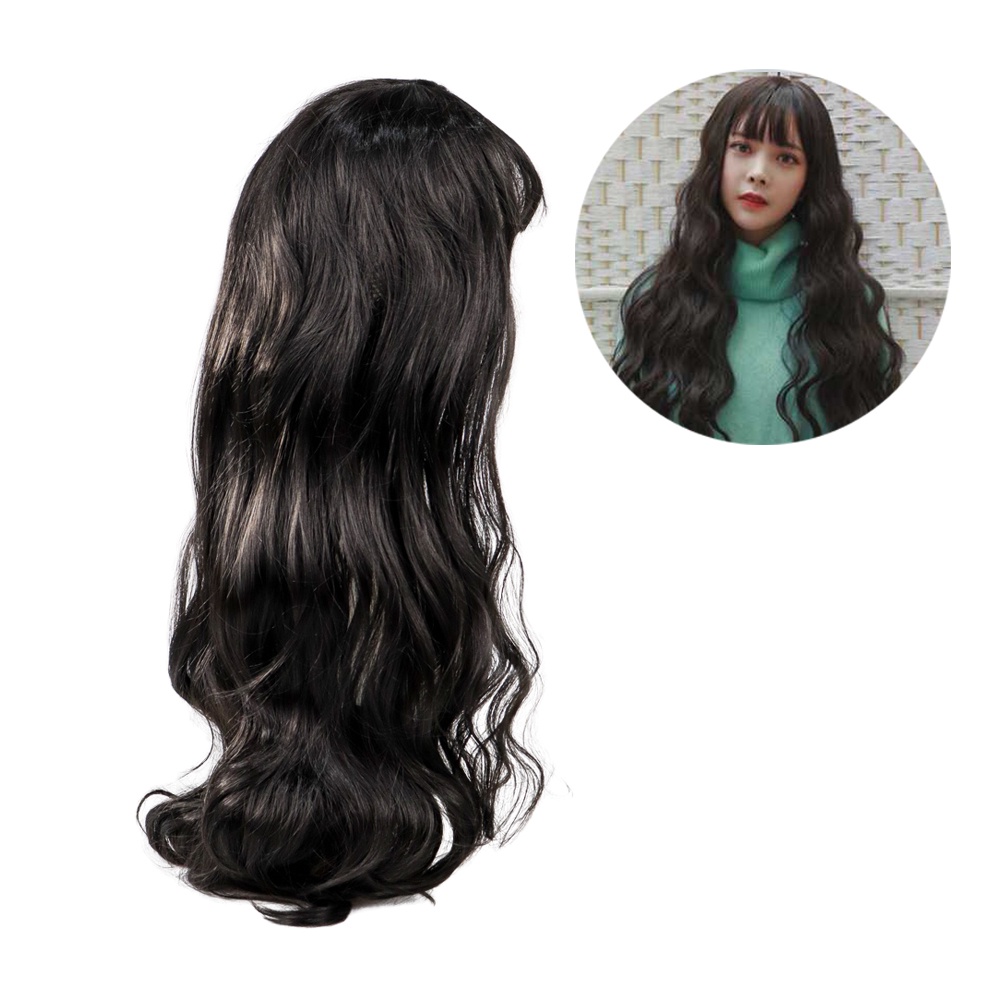 Wig Rambut Palsu Wavy Cosplay Murah / Wig Rambut Palsu Model Wavy 65 cm