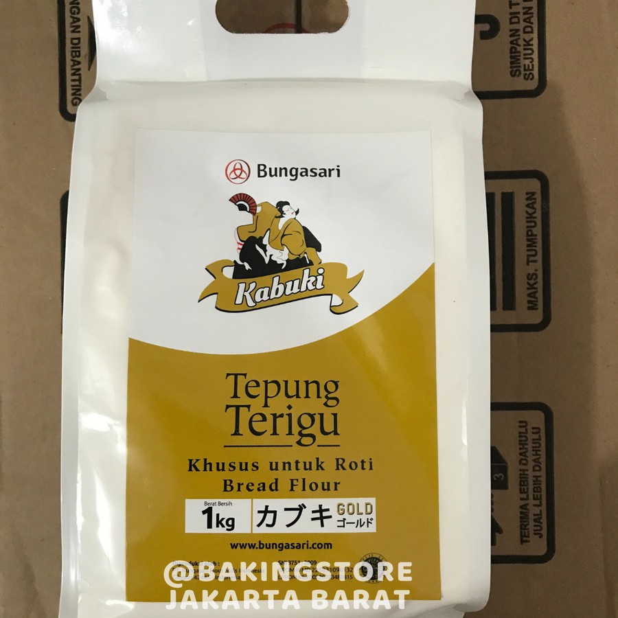 

[MAREM] TEPUNG TERIGU KABUKI GOLD SUPER PREMIUM KHUSUS ROTI 1 KG