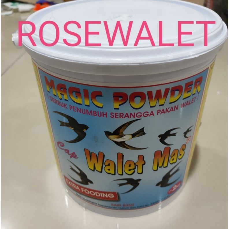 PAKAN WALET MAGIC POWDER CAP WALET MAS 2 KG