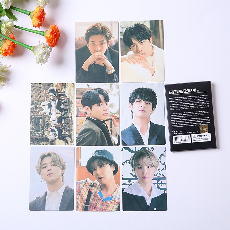 8pcs / set Kartu Foto BTS Kecil Untuk Koleksi Penggemar