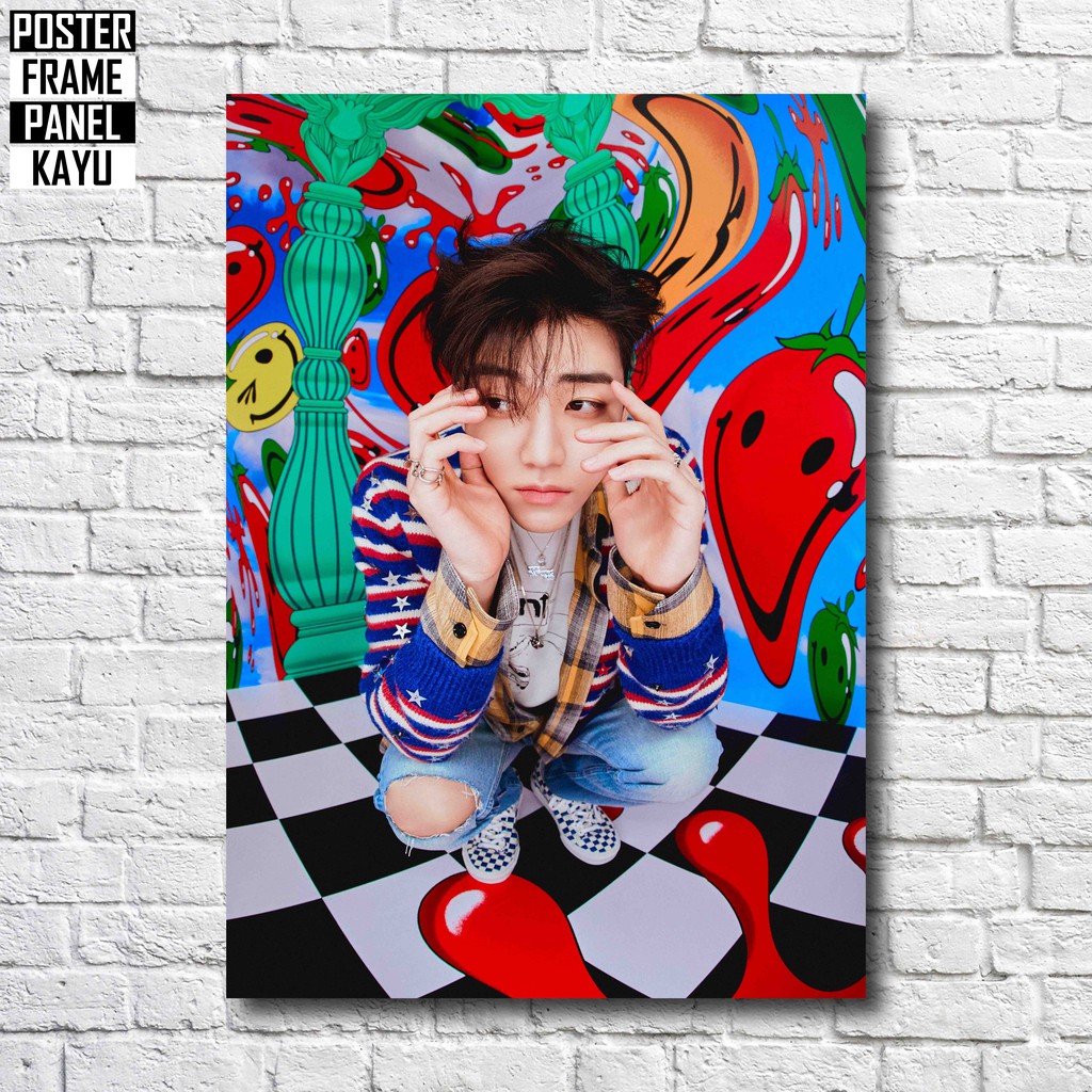 Poster NCT Dream Jaemin Crazy Jalapeno Frame Kayu Solid A4 JAE026