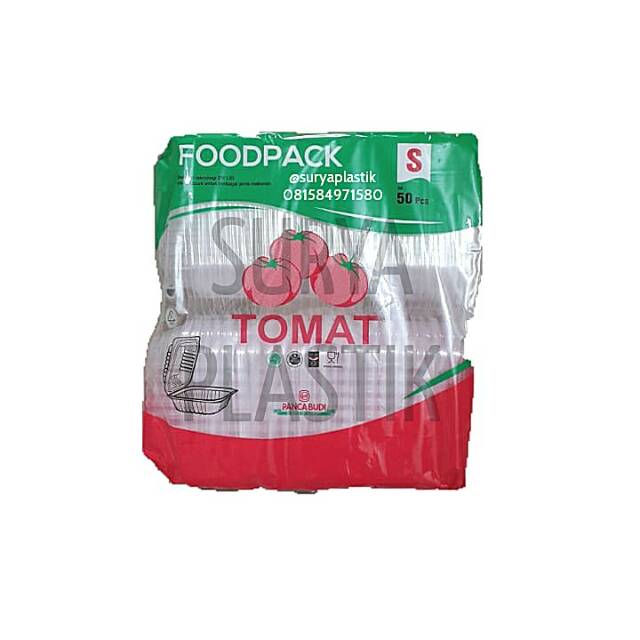 Lunch Box Size S Kotak Makan Kotak Dimsum Kotak Salad Box Fruit Box Kotak Plastik Foodpack TOMAT