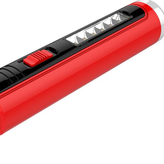 ◘ SENTER TANGAN LED 8W MULTIFUNGSI TORCH LED AOKI AK 9828 - Merah ◌