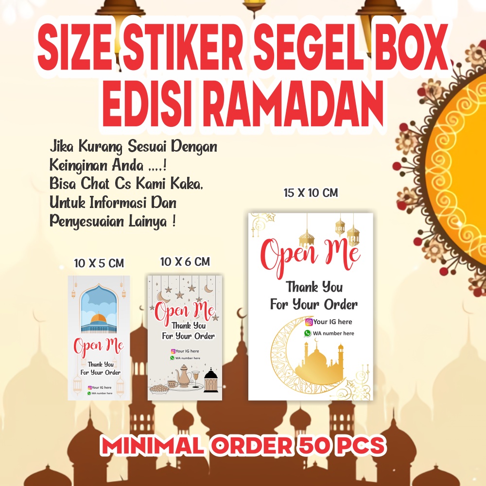 

STIKER SEGEL BOX COSTUM UKURAN FREE DESAIN ( edisi ramadhan )
