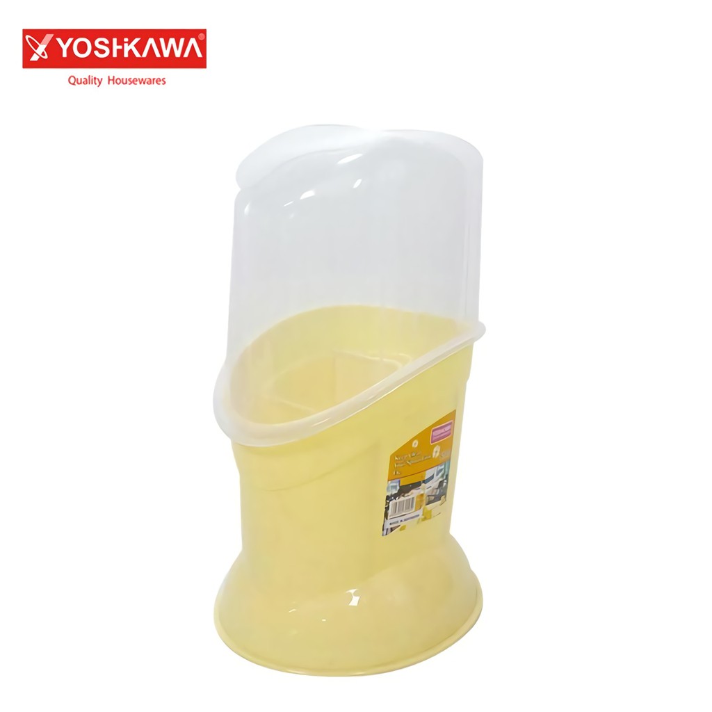 

YOSHIKAWA Tempat Sendok Peralatan Makan Cutlery Storage EVL-ST-03 Kuning