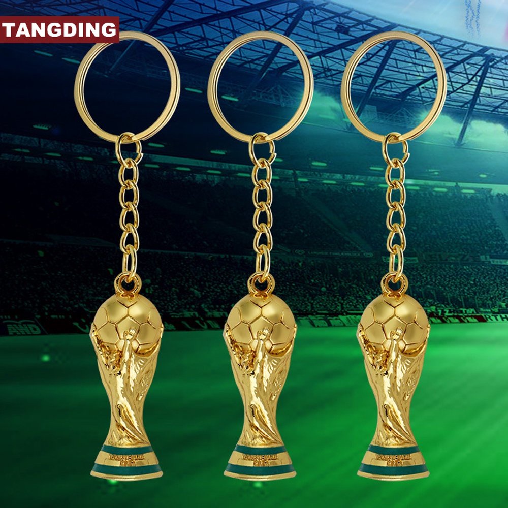 【COD Tangding】Gantungan Kunci Bentuk Piala Dunia 2022 Untuk Suvenir