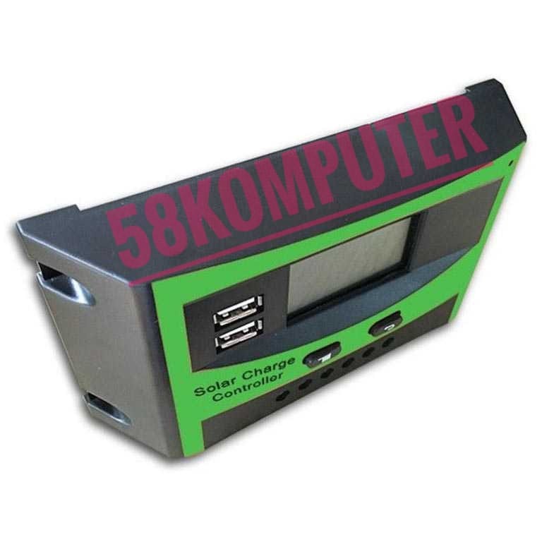 Sollar Charger Controller Dual Usb 12V/24V 10A, 20A, 30A Panel Surya LCD