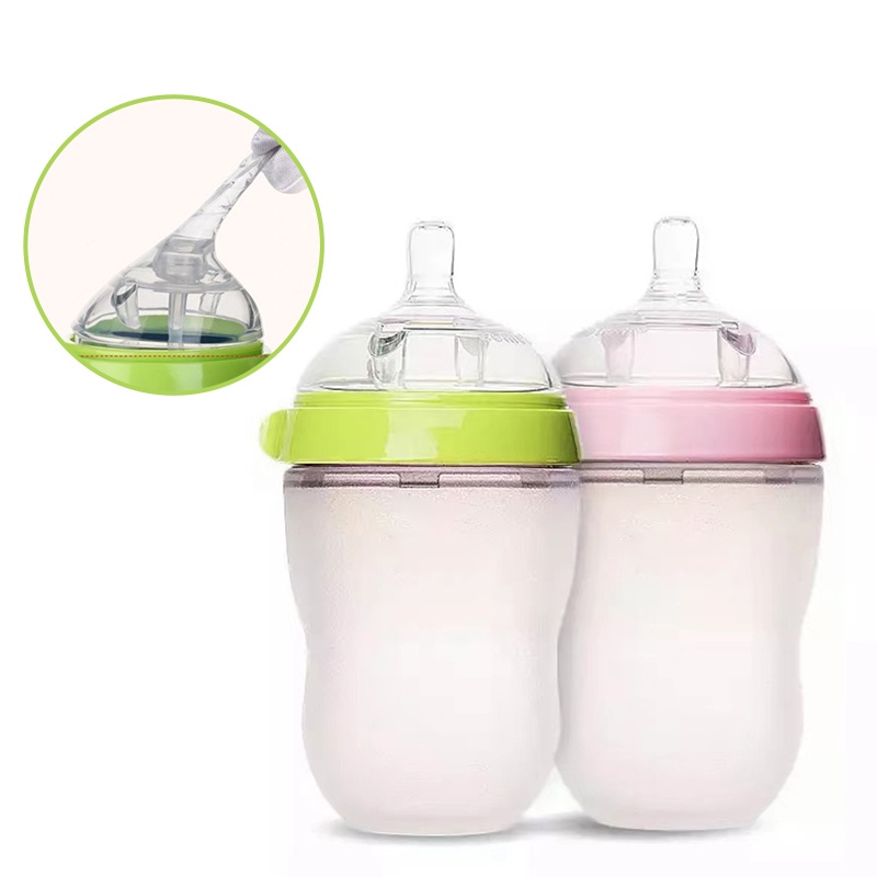 Olla Newborn Baby Bottle 150ml/250ml Silikon Nano Botol Bayi Susu Dengan Antibakteri Dot Bayi Botol Feeding Bottle