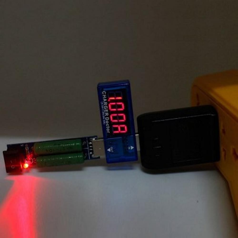 Power Detector / Battery Tester Tegangan / USB Charger Mengukur Tegangan