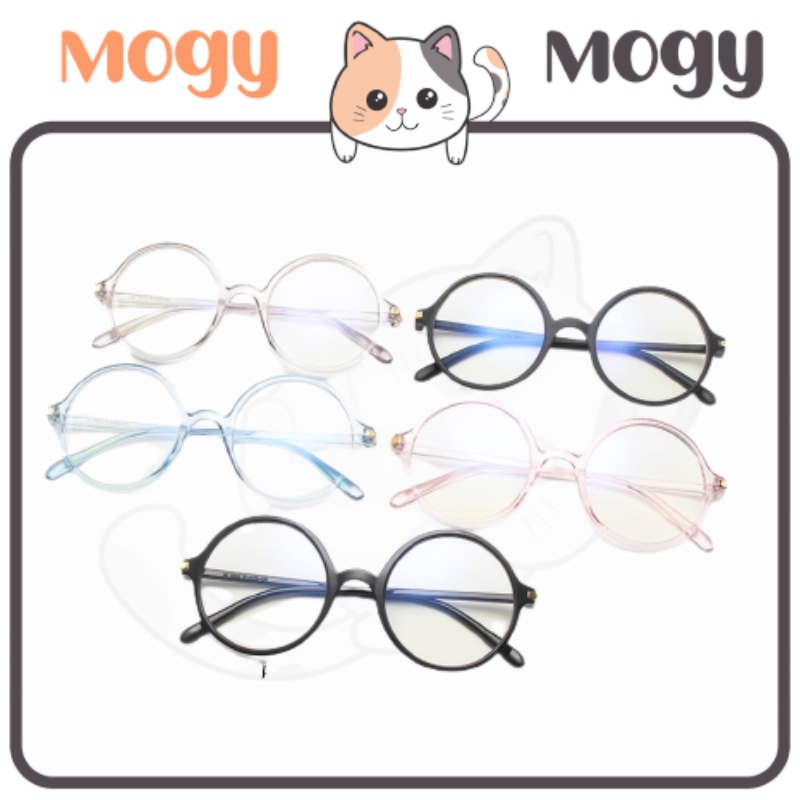 MOGYMOGY  K403 Kacamata Bulat Wanita Kacamata Unisex Fashion Korea