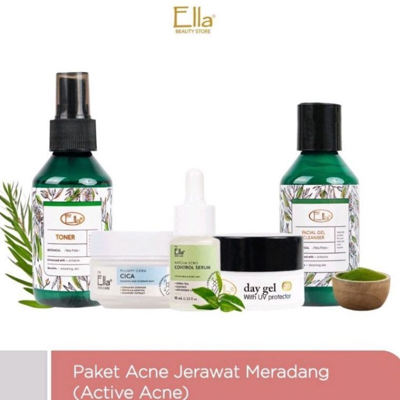 paket acne untuk jerawat meradang ella skincare