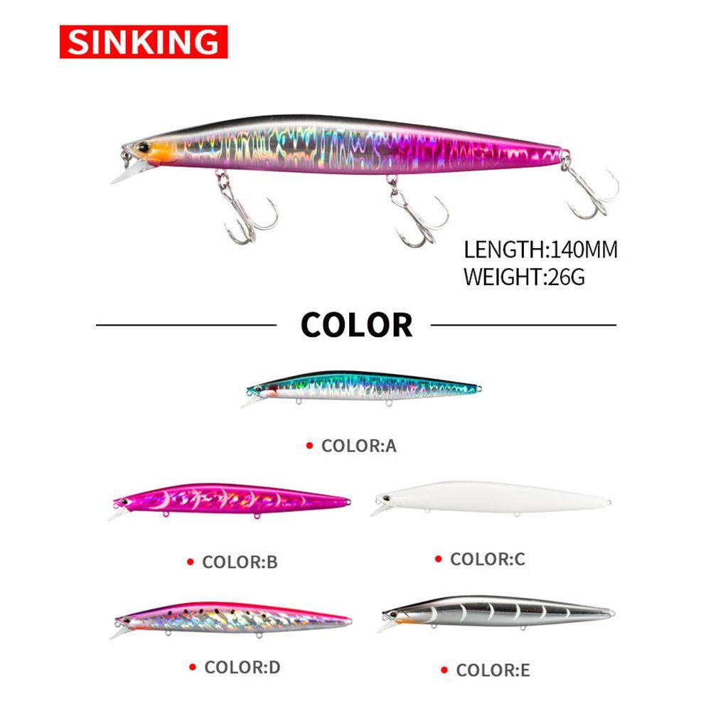 Preva Umpan Ikan Kecil Tenggelam Desain Jepang Crankbaits Bergaris bass Minnow Lures