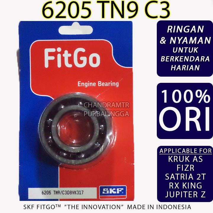 Bearing 6205 C3 Teflon k laher Kruk As Satria 2tak Fizr F1zr Rx King Jupiter Z Vega R Ori Skf FitGo
