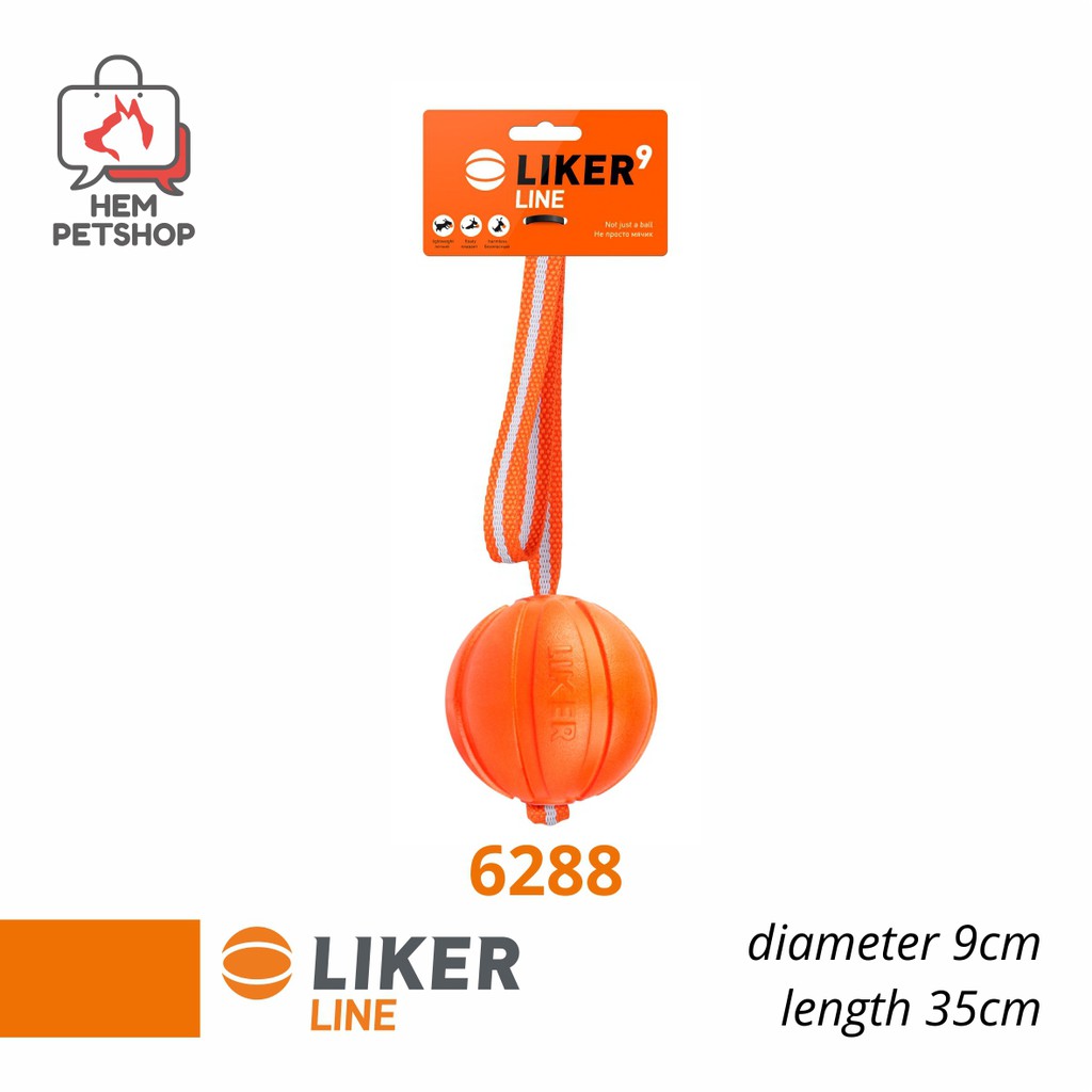 LIKER LINE 6288 - Diameter 9cm - Dog Ball Toy - mainan anjing