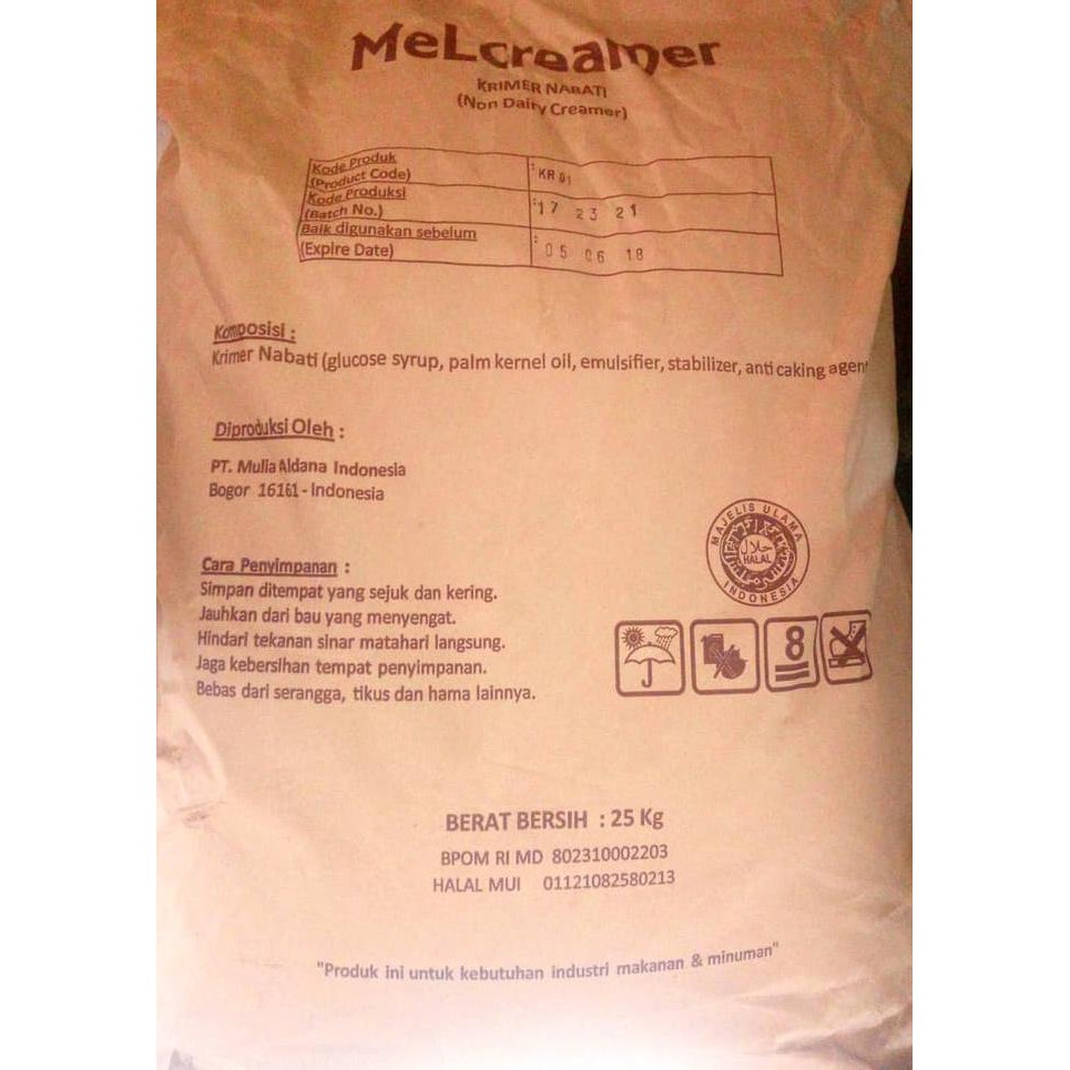 

Mel Creamer Krimer minuman Krimer berkualitas 1 kg