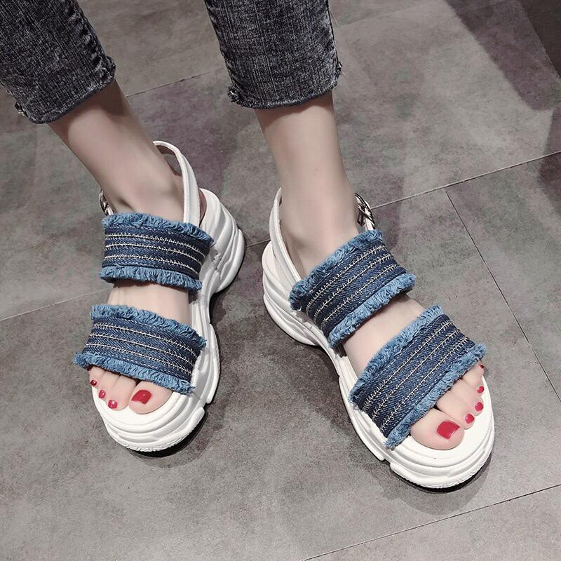 1001 SEPATU PLATFORM JEANS !!! - 3 WARNA