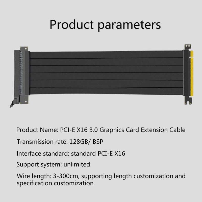 Cre Kabel Extension Riser Kartu Grafis Gpu Vertikal 3.0 Pcie X16