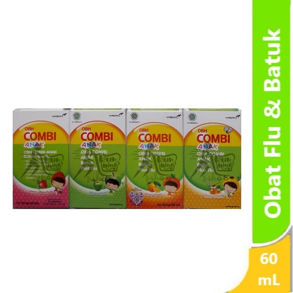 OBH Combi Plus Anak 60 mL - obat sirup herbal batuk dan flu anak