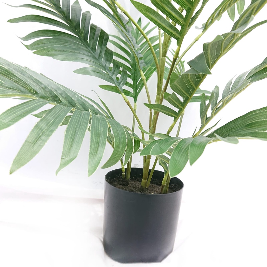 Pohon Palem Artificial Plants Monstera Palm Tree Tanaman Hias Plastik Ornamen Pajangan Dekorasi Rumah Kantor Satu7an PBP74