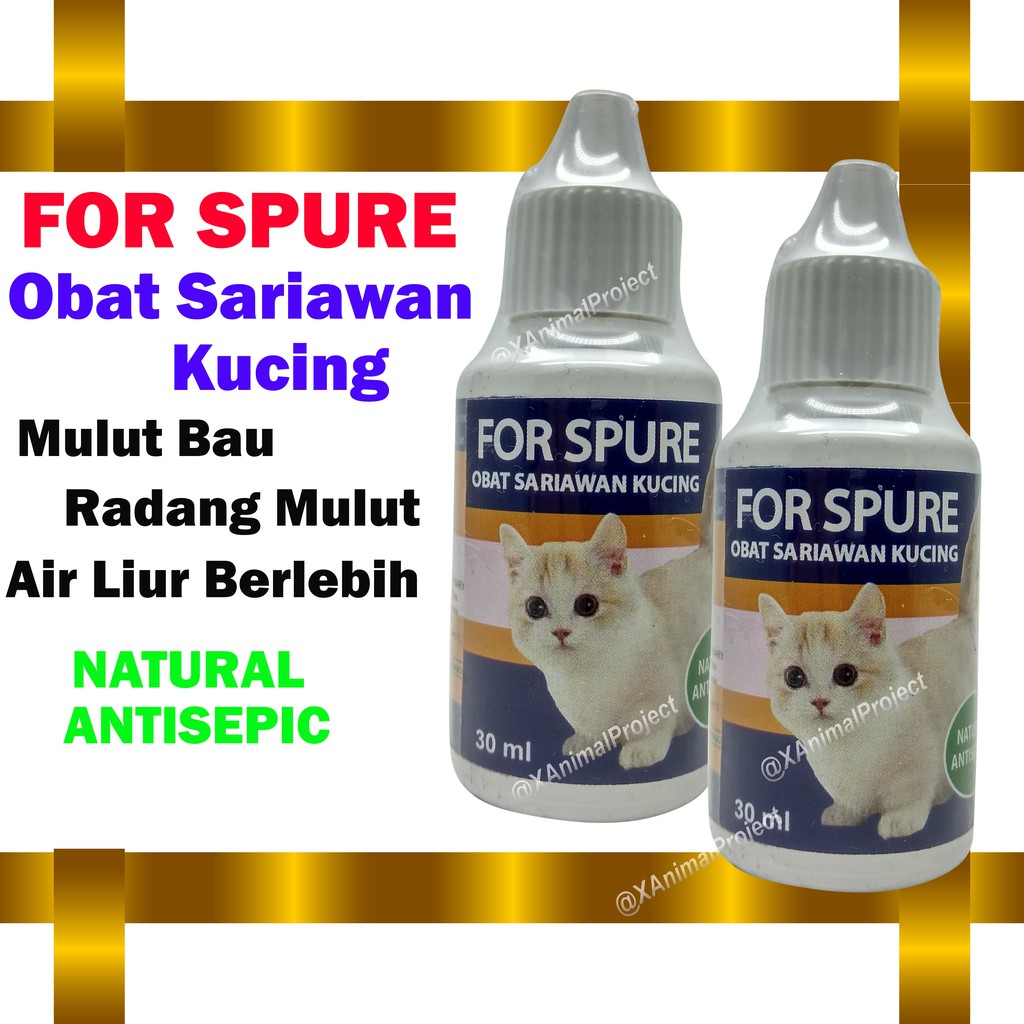 Obat Kucing Herbal Sariawan For Spure 30 Ml Bau Mulut Radang Pada Mulut Air Liur Berlebih Antiseptic Shopee Indonesia