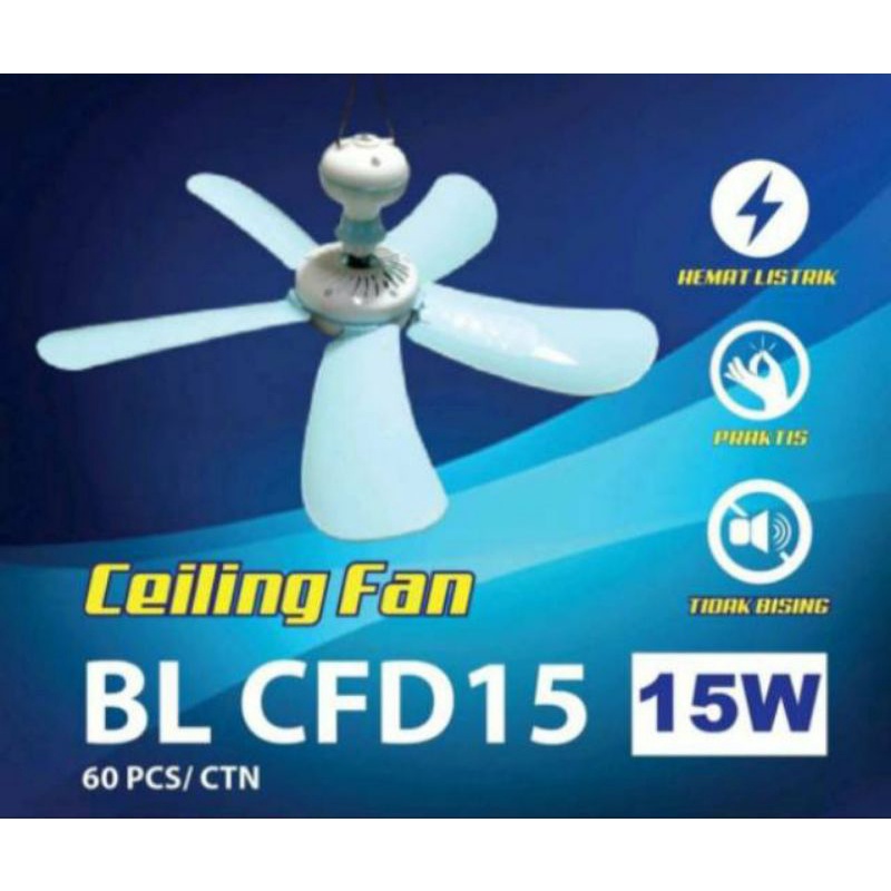 Kipas gantung 15watt ,  25 Watt , 30 Watt / heli fan