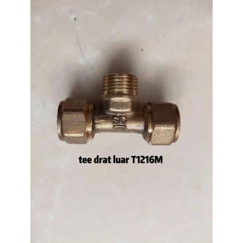 TEE DART LUAR T1216M UNTUK MENYAMBUNG AIR PANAS(MALE TEE)