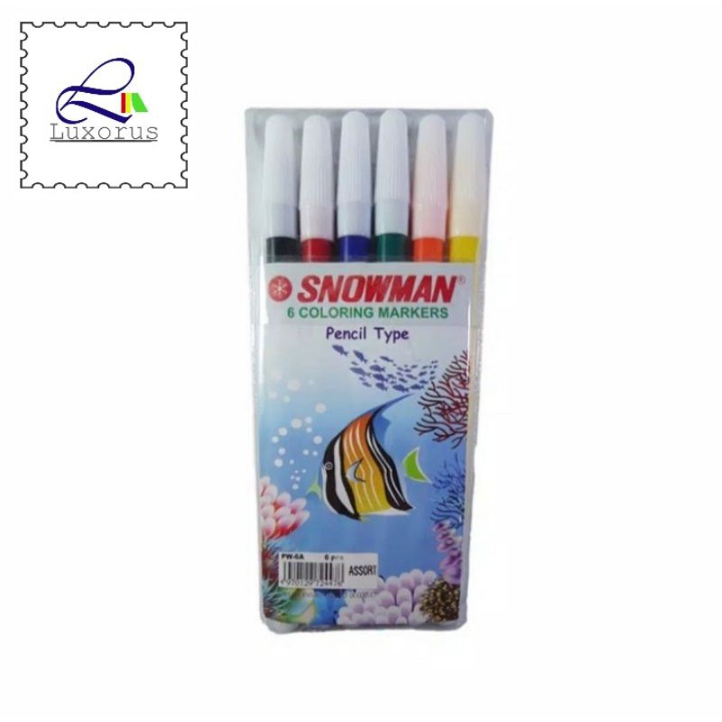 

Spidol Snowman Marker 6 Warna