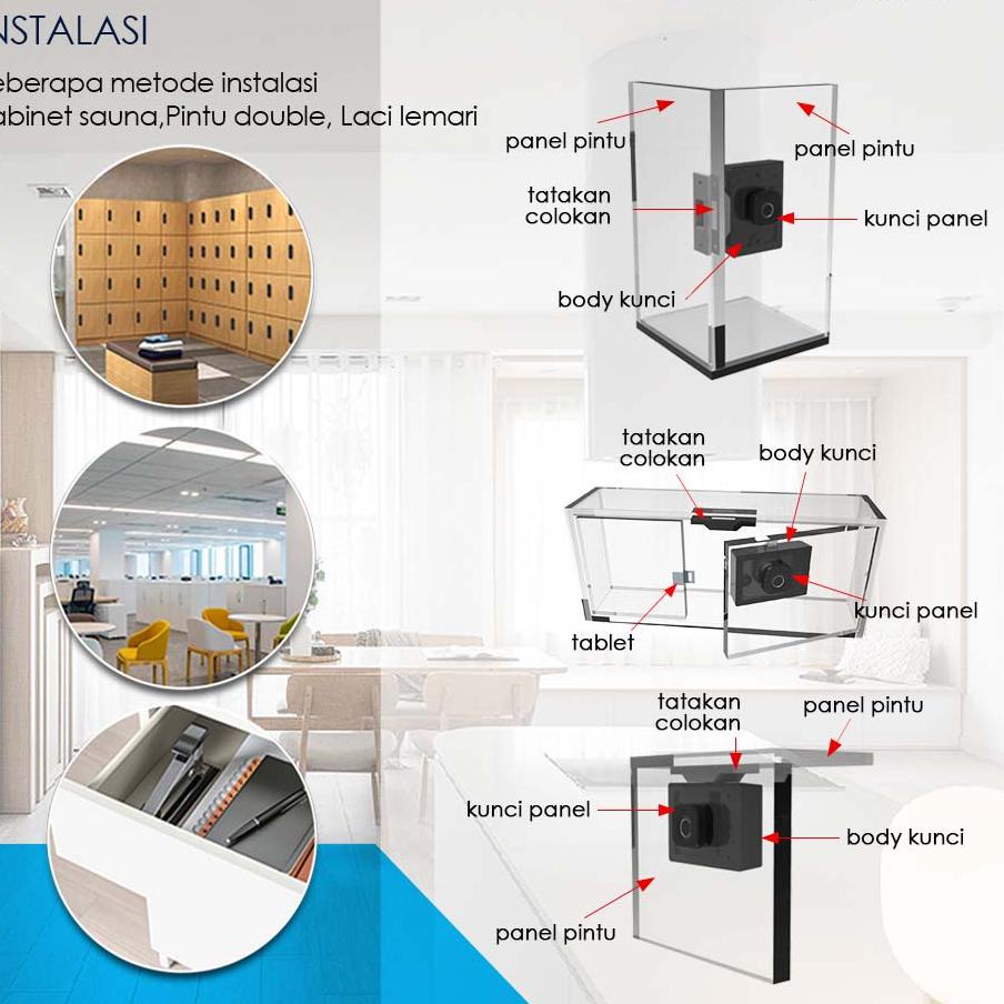 Koleksi Terbaru.. Kadonio kunci kabinet elektronik Kunci Sidik Jari Elektrik laci lemari Kabinet Kan