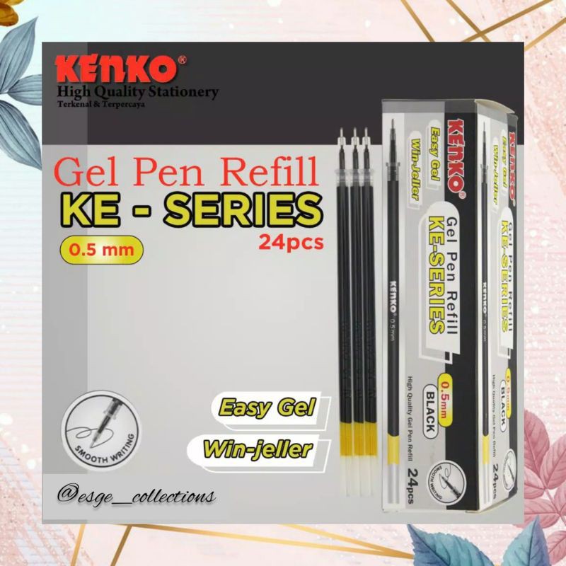 KENKO GEL PEN REFILL / ISI ULANG TINTA GEL PEN Easy Gel / KE SERIES BLUE ISI ULANG TINTA PEN KENKO