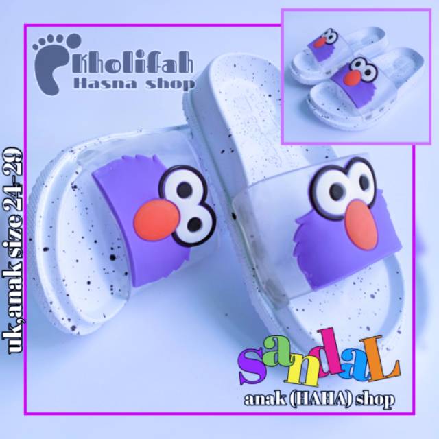 Sandal anak perempuan kokop elmo lucu murah awet DULUK 307D-1 24-29