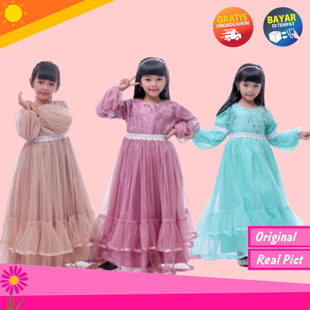 Gamis pesta mewah | baju gaun anak perempuan | gamis anak perempuan | dress anak perempuan | baju gamis anak | baju gamis anak perempuan | gaun pesta anak perempuan