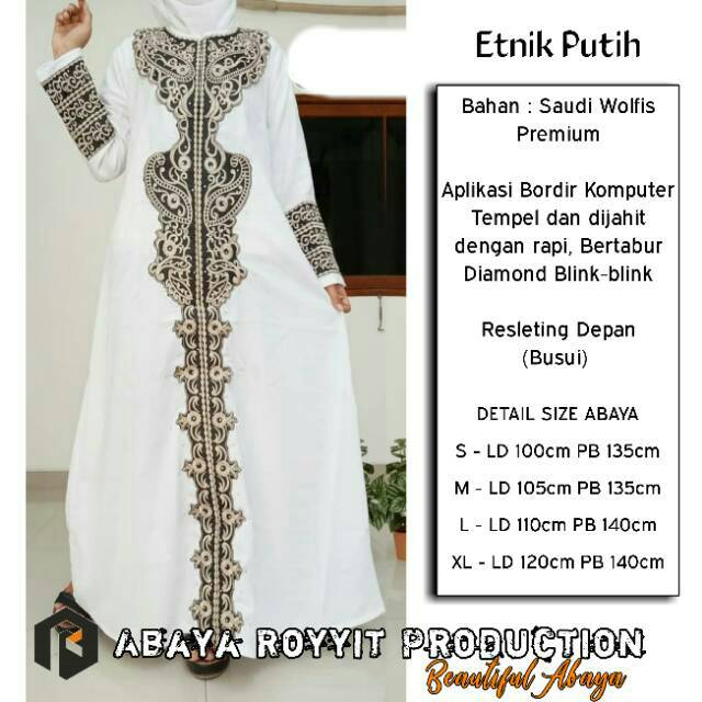 New Abaya Gamis Jubah Maxi Dress Arab Saudi Bordir Zephy Turki Umroh Dubai Turkey India Wanita Hitam