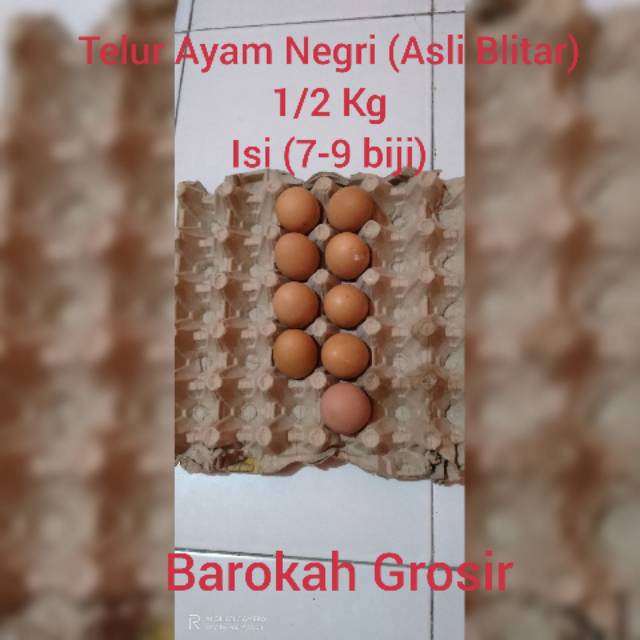 

Telur Ayam 500 gram (cangkang coklat)/asli Blitar/Gojek Only/Area Bandung