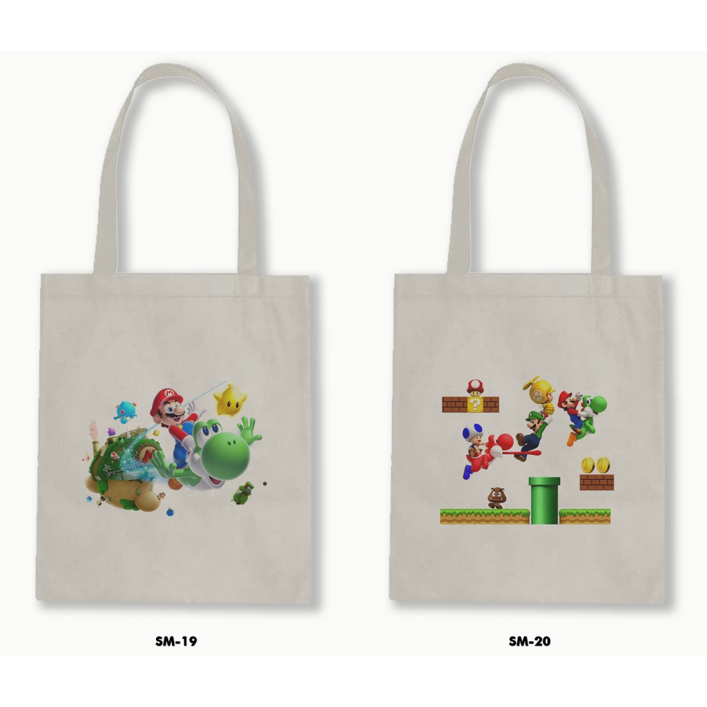 TOTE BAG BLACU - SUPER MARIO BROS 01