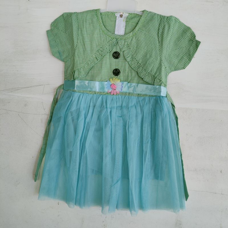 Dress anak 1 2 2,5 tahun rompi tutu gaun anak cewek baju anak perempuan ( dress rompitutu )