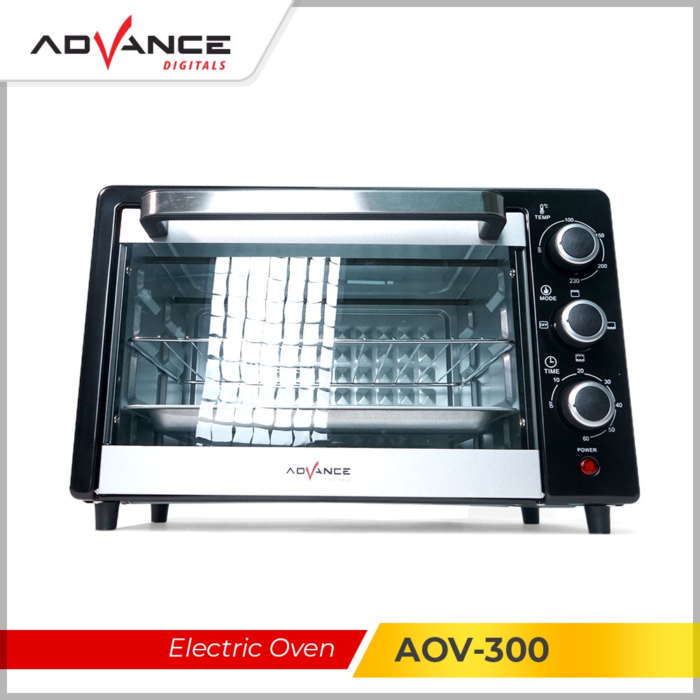 【Garansi 1 Tahun】Advance AOV-300 Electric Oven Oven listrik Multifungsi 20L