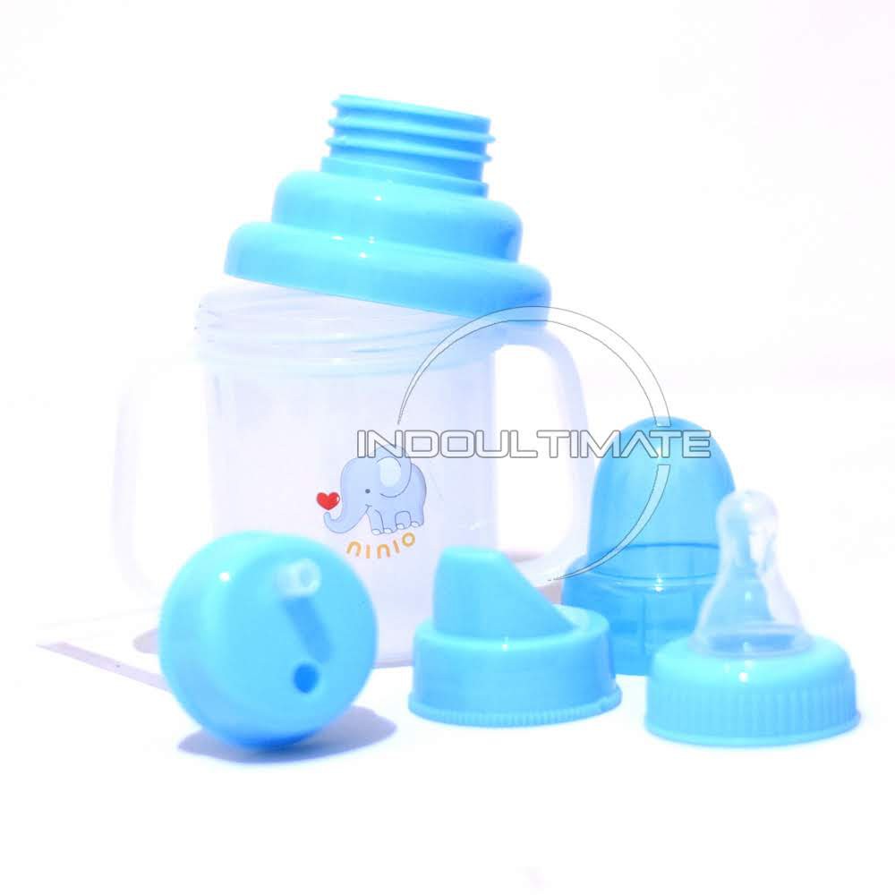 Botol Minum Bayi Training Cup 3in1 Ninio Dot Baby Botol Bayi Tempat Minum Bayi BY BTL-08