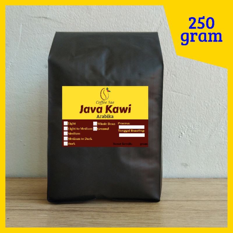 

Kopi Arabika Gunung Kawi 250 gram Biji atau Bubuk Premium Roasted Arabica 250gram