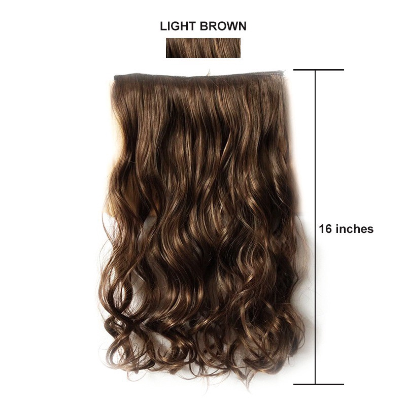 50cm Wig / Rambut Palsu Model Keriting Gelombang Gaya Korea untuk Wanita