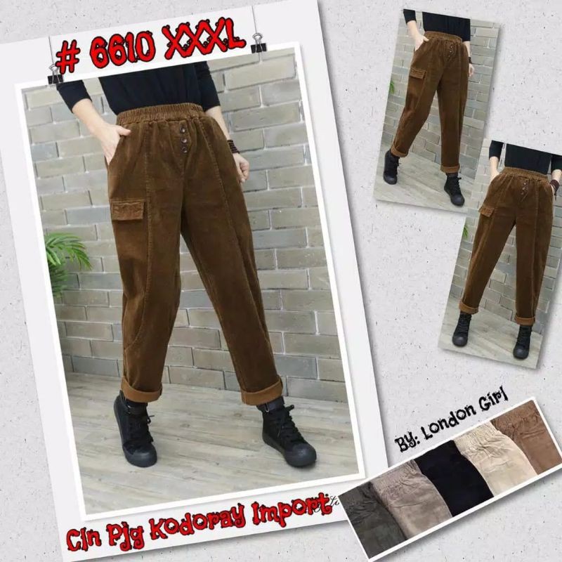 Celana panjang kodoray import 6610 3XL by London Girl